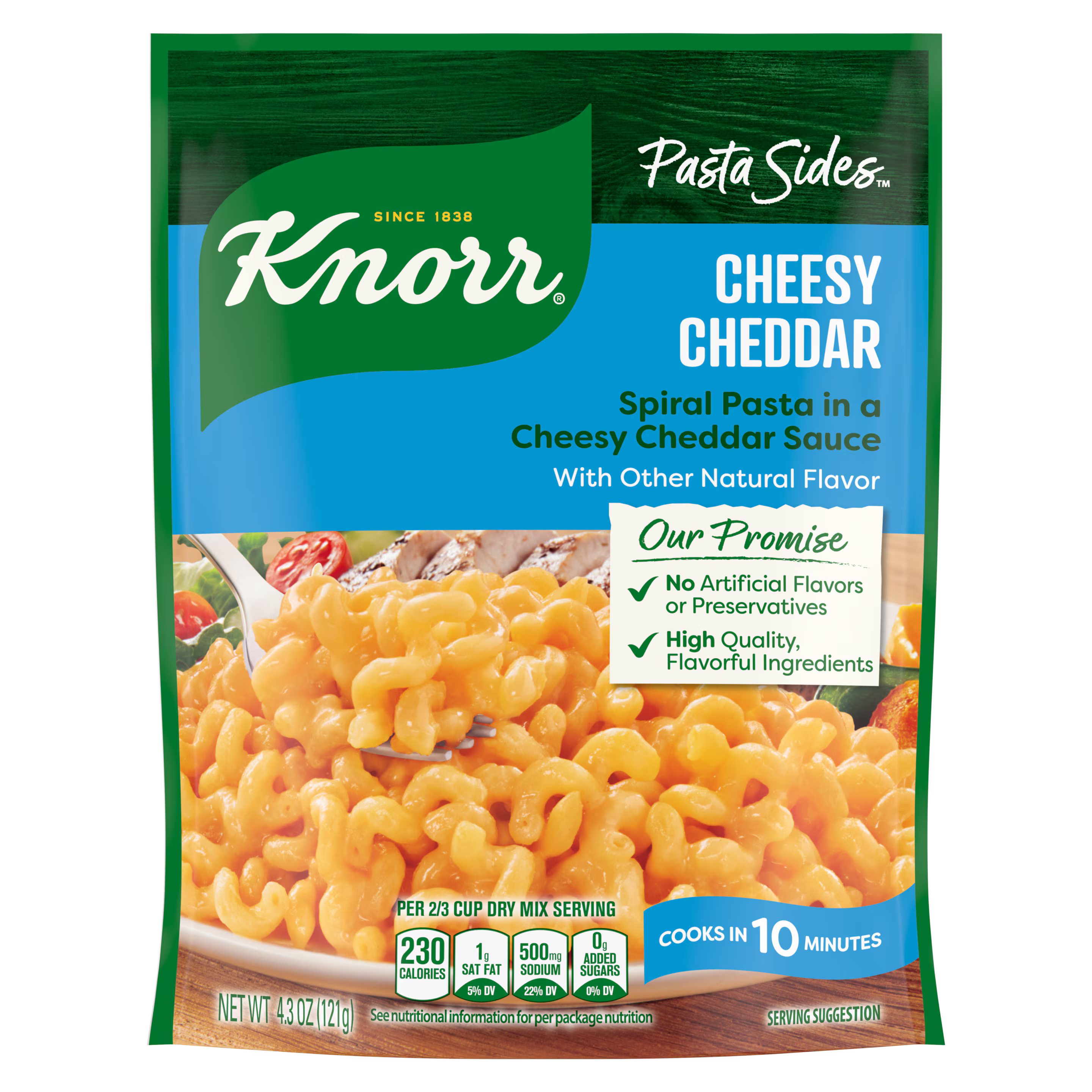Knorr Cheesy Cheddar Spiral Pasta 4.3oz
