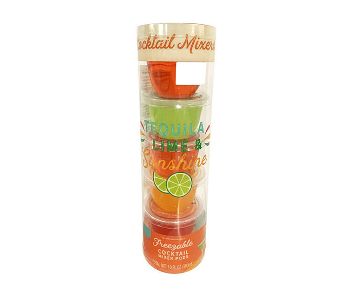 Tequila Lime Sunshine 5-Piece Freezable Margarita Mixer Pods Set