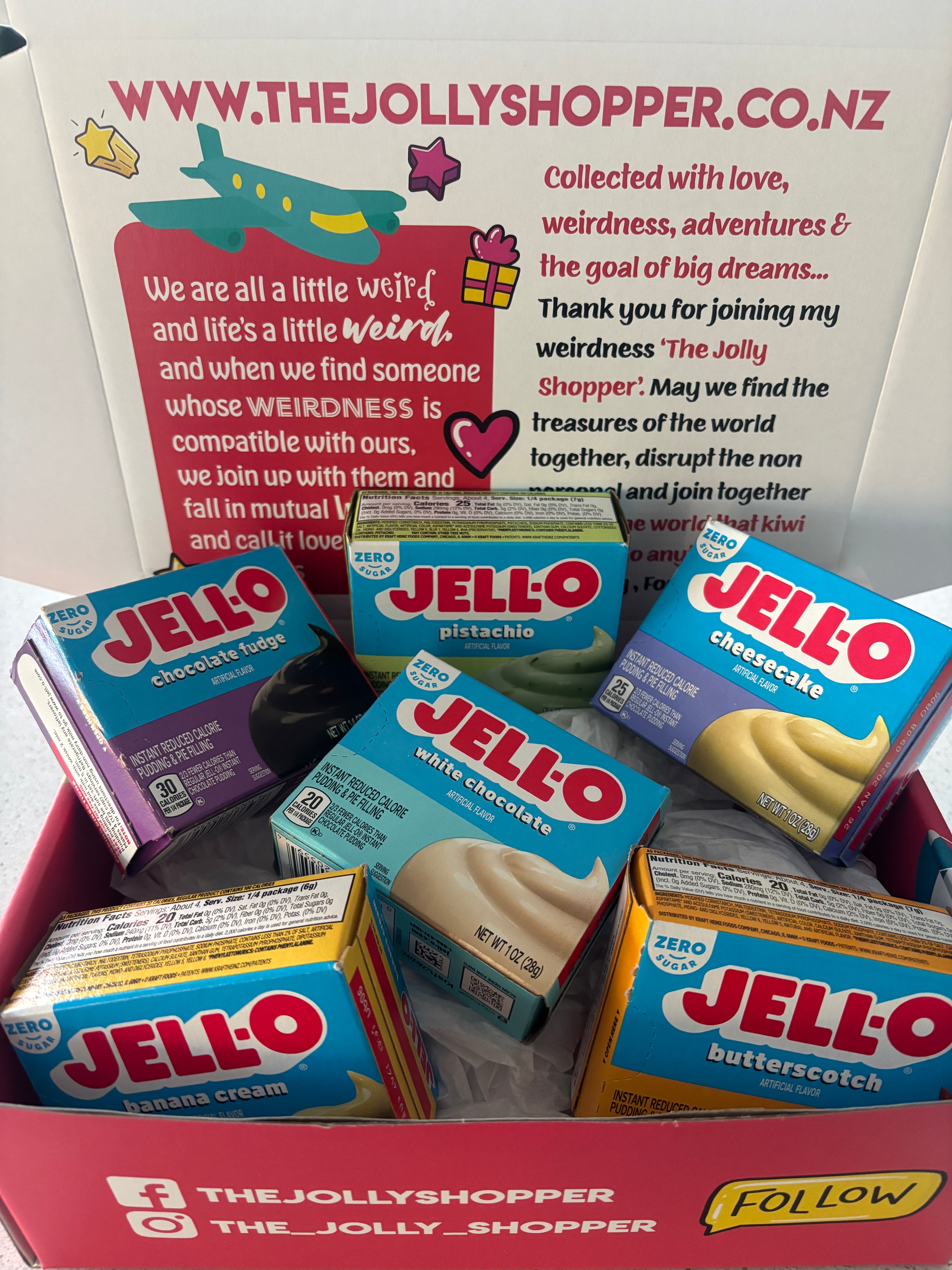 Jolly Shopper Jell-O Pudding Box