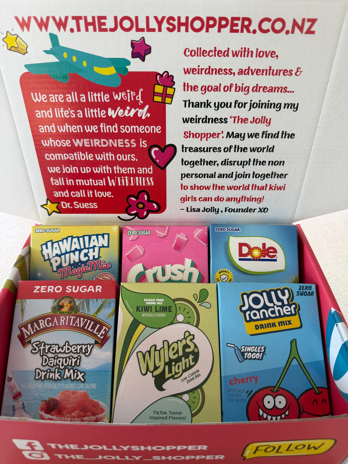 Jolly Shopper USA Sugar Free Drinks Box