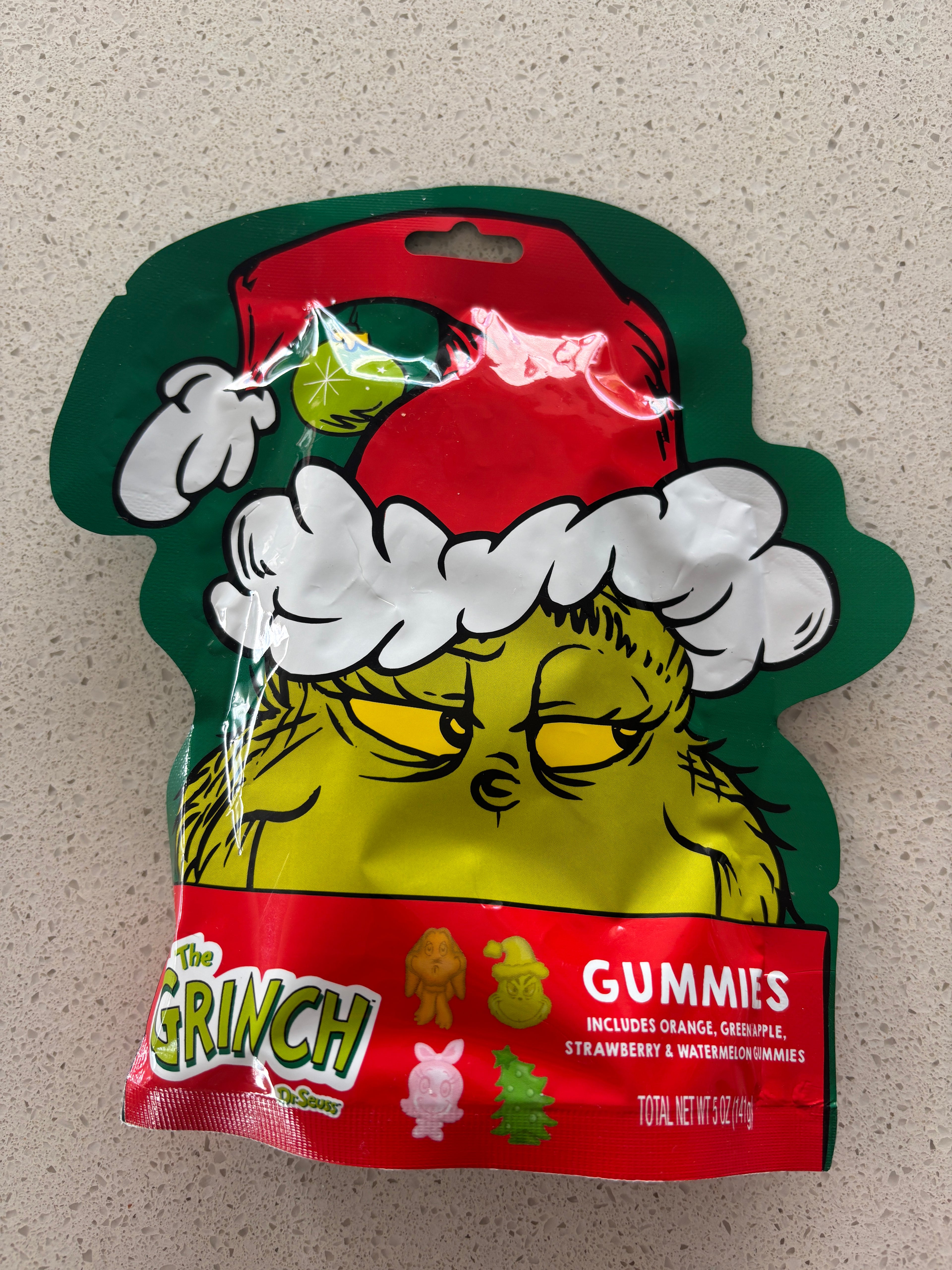 The Grinch Gummies - Orange, Green Apple, Strawberry & Watermelon