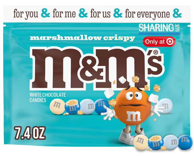 M&M's White Chocolate Marshmallow Crispy Sharing Chocolate Candies - 7.40oz