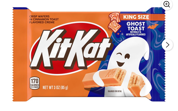 Kit Kat Cinnamon Toasted Flavored Creme Wafer King Size Halloween Candy, Bar 3 oz