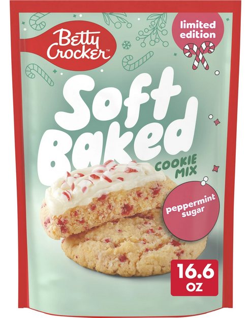 Betty Crocker Limited Edition Soft Baked Peppermint Sugar Cookie Mix, 16.6 oz