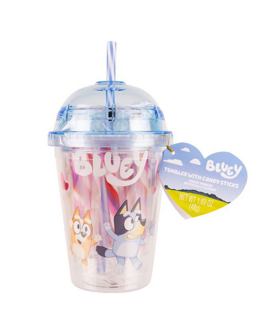 Bluey Tumbler with Candy Sticks