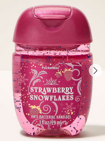 Strawberry Snowflakes PocketBac Hand Sanitizer