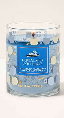 Cereal Milk Soft Serve Single Wick Candle