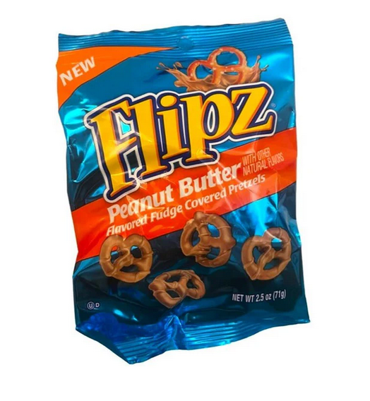 Flipz Peanut Butter Covered Pretzels 2.5oz
