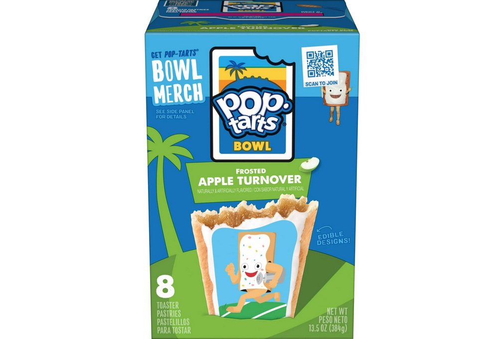 Pop-Tarts Frosted Apple Turnover Toaster Pastries, Breakfast Foods, Shelf-Stable, 13.5 oz (8 Count)