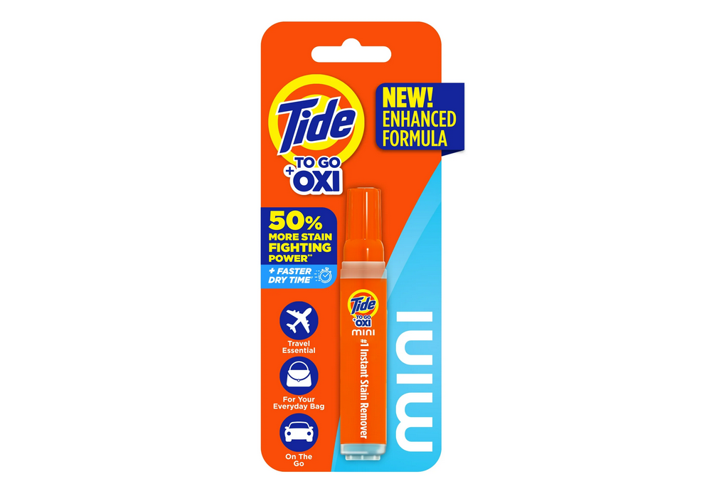 Tide To Go Mini Instant Laundry Stain Remover Pen and Spot Cleaner, Travel Size Stain Stick, 0.11 fl oz