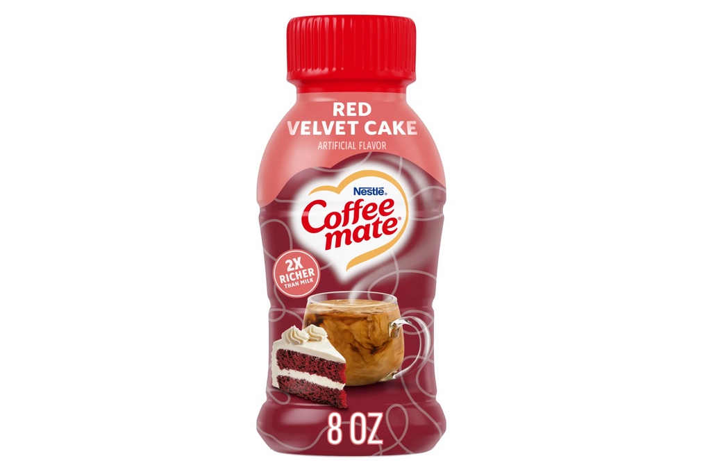 Coffee mate Red Velvet Cake Flavored Coffee Creamer, Non Dairy Coffee Creamer 8 fl oz