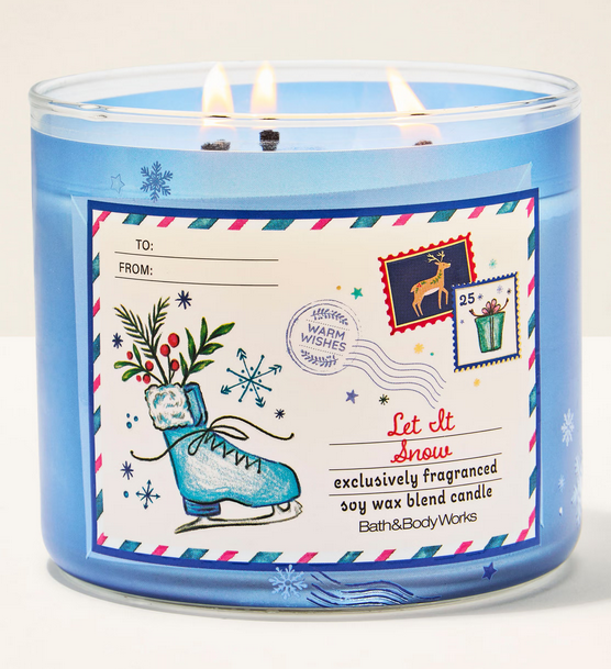 Let it Snow 3-Wick Candle