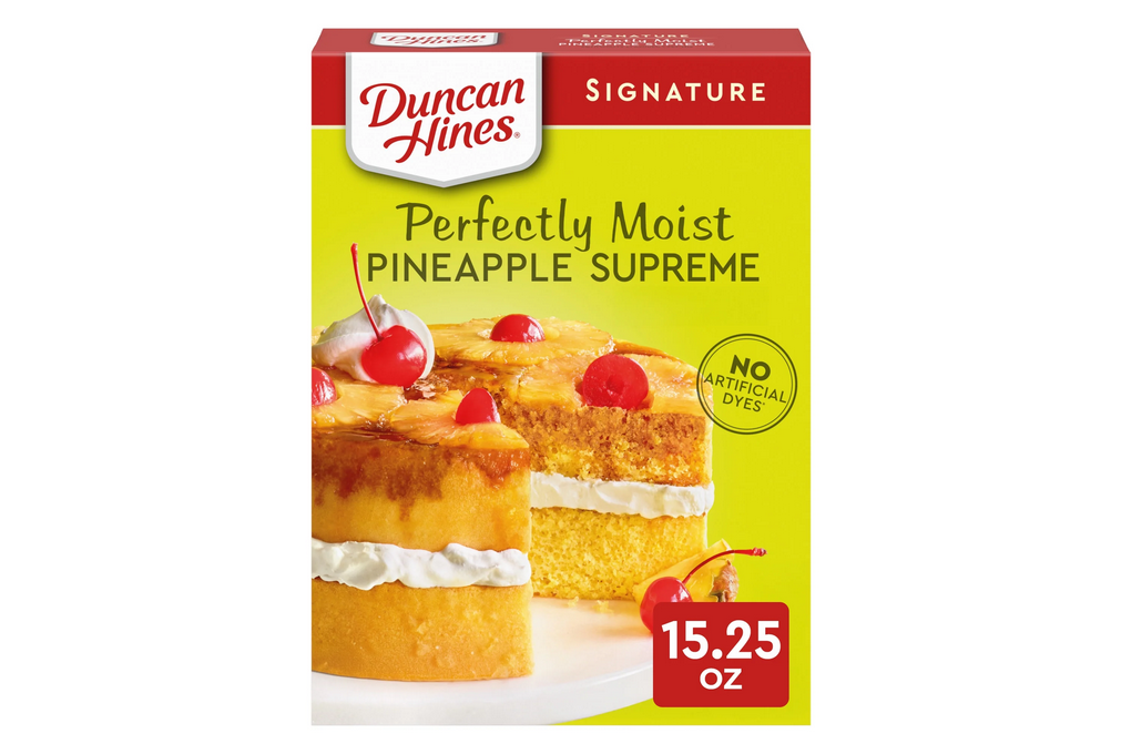 Duncan Hines Pineapple Supreme Flavored Cake Mix, 15.25 oz