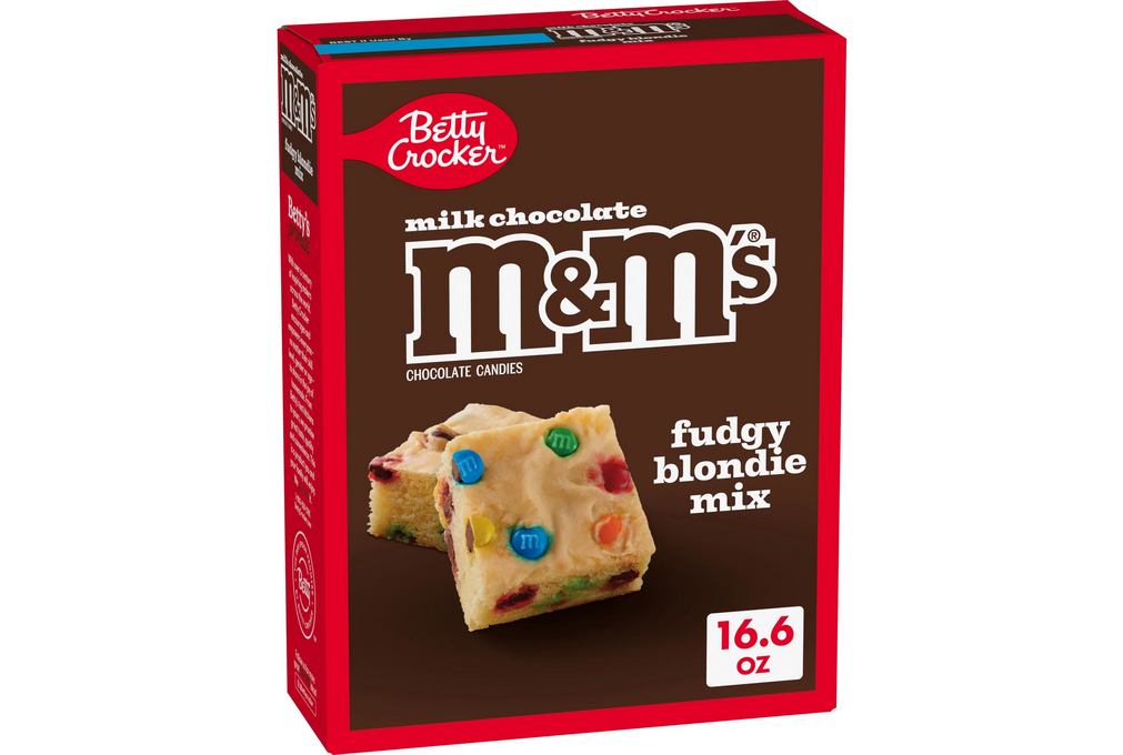 Betty Crocker Fudgy Blondie Bar Mix, with M&M&