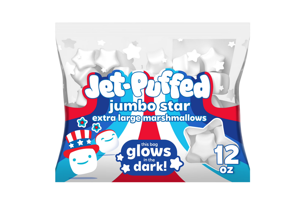 Jet-Puffed Jumbo Star Extra Large Marshmallows, 1 Bag, for S&