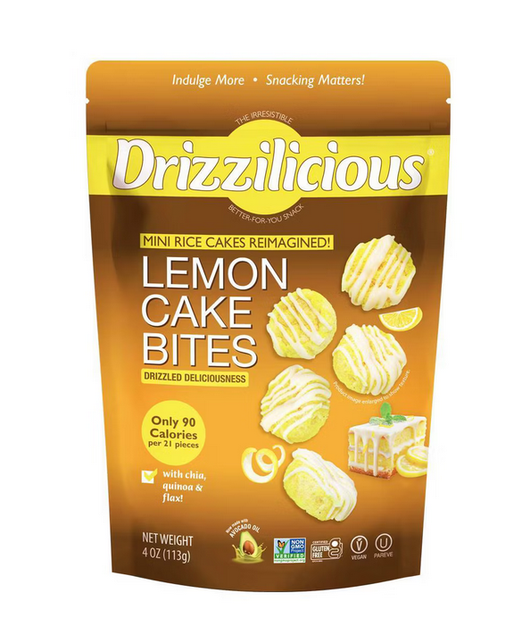 Drizzilicious Lemon Drizzled Mini Rice Cake - 4oz