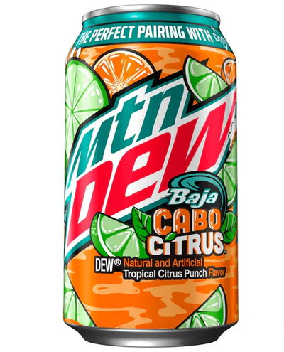 Mountain Dew Baja Blast Cabo Citrus, 12 fl oz