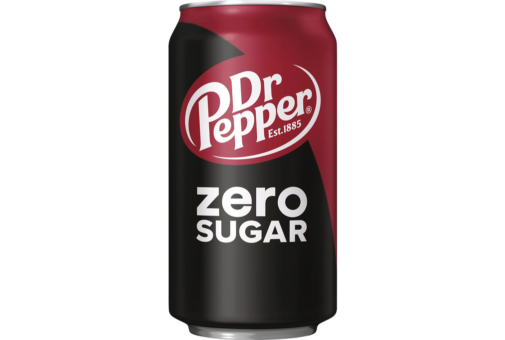 Dr Pepper Zero Sugar Soda Pop, 12 fl oz Can
