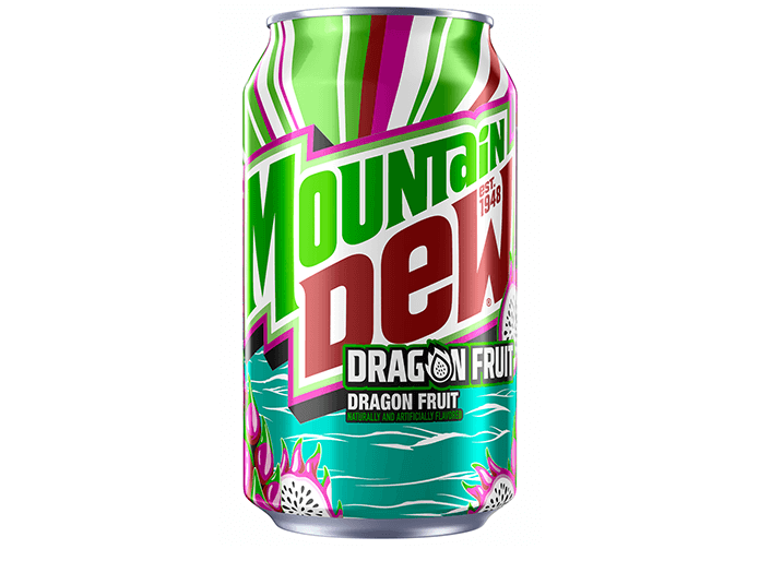 Mountain Dew Soda Dragon Fruit 12 fl oz Can