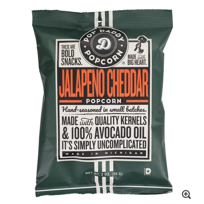 Pop Daddy Snacks Jalapeno Cheddar Popcorn 2oz
