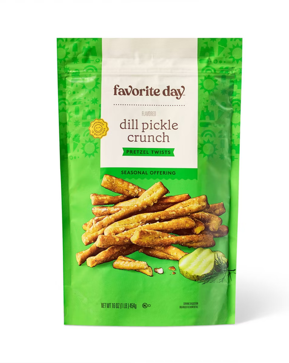 Dill Pickle Seasoned Pretzels - 16oz - Favorite Day