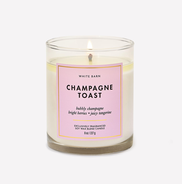 White Barn Champagne Toast Single Wick Candle