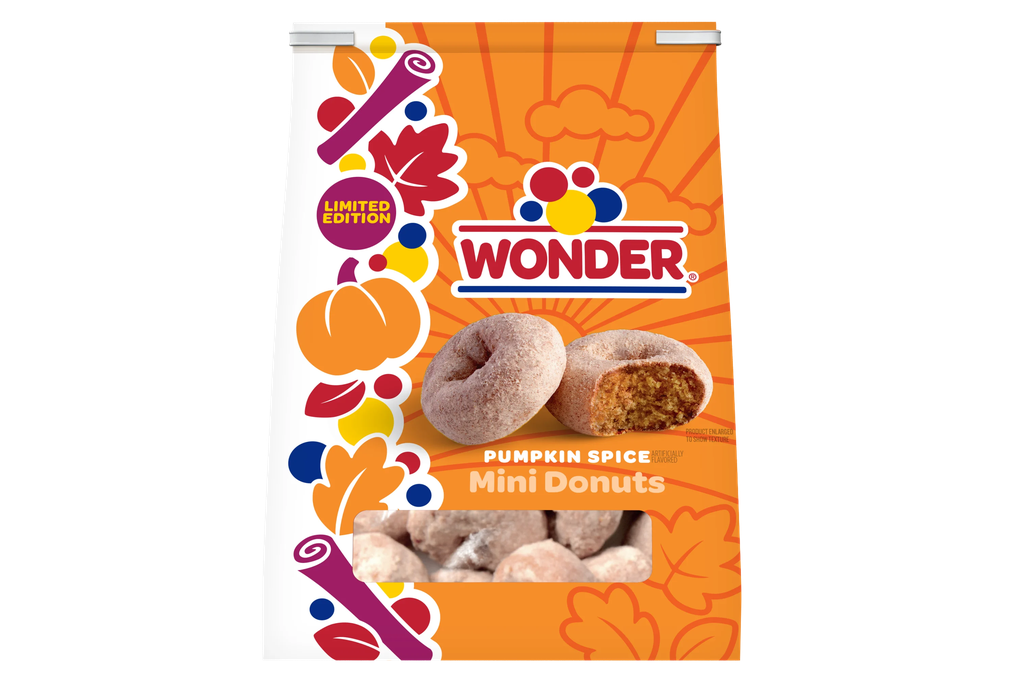**Squashed** Wonder Pumpkin Artificially Flavored Spice Mini Donuts, Shareable Donuts, 10 oz Bag