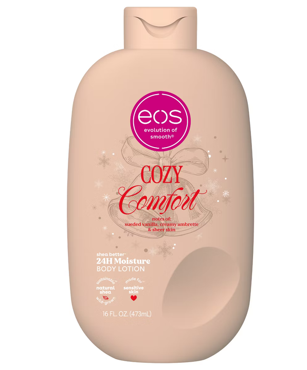 eos Holiday Shea Better 24H Moisture Body Lotion - Cozy Comfort - 16 fl oz
