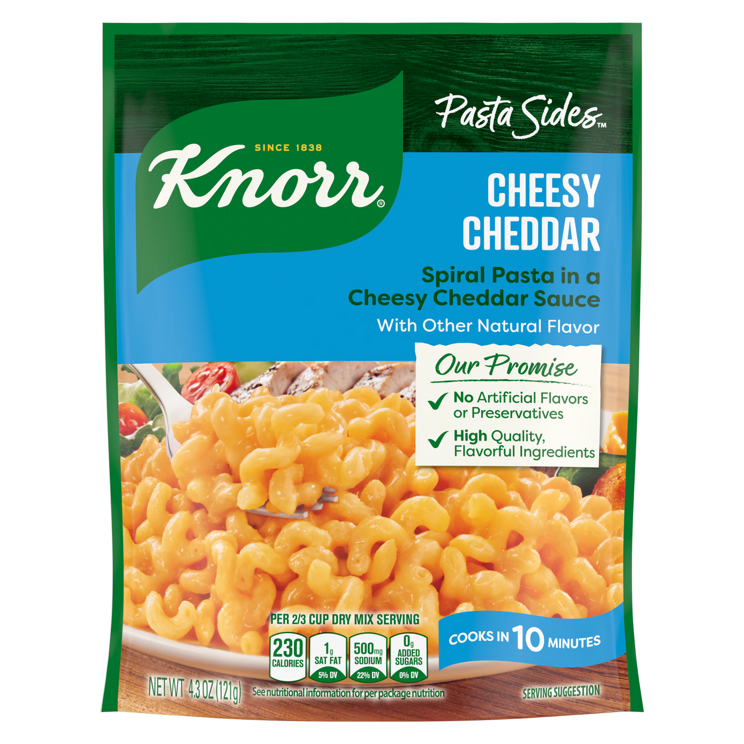 Knorr Cheesy Cheddar Spiral Pasta 4.3oz
