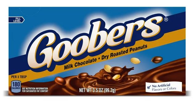 Goobers Roasted Peanuts &amp; Milk Chocolate Theater Candy Box
