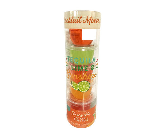 Tequila Lime Sunshine 5-Piece Freezable Margarita Mixer Pods Set