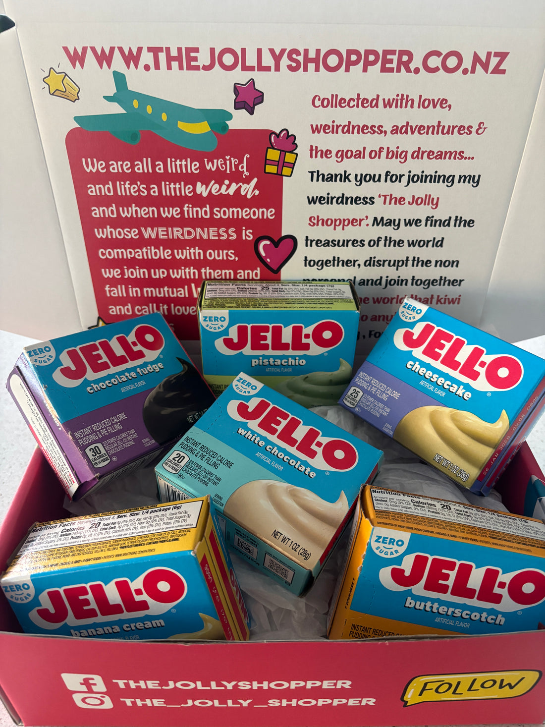 Jolly Shopper Jell-O Pudding Box