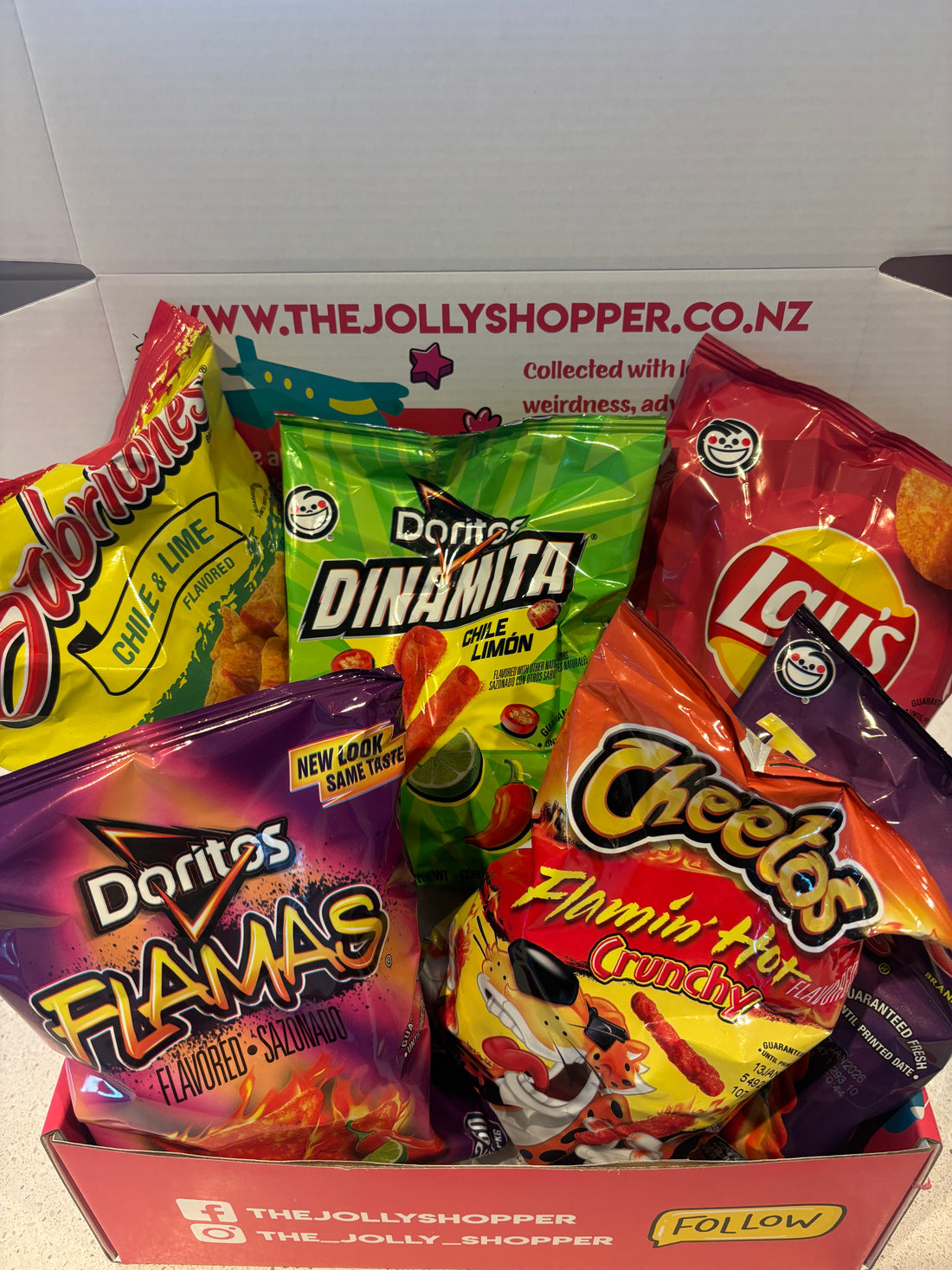 Jolly Shopper USA Flamin Hot Snack Box