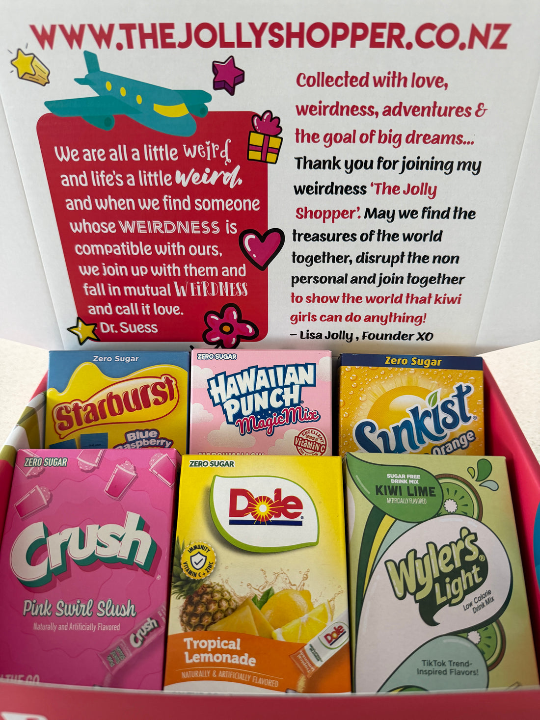 Jolly Shopper USA Sugar Free Drinks Box