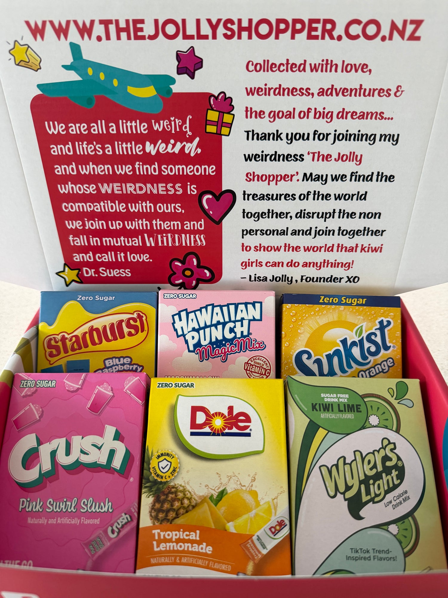 Jolly Shopper USA Sugar Free Drinks Box