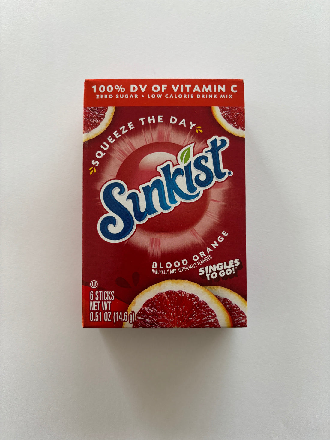 Sunkist Blood Orange Zero Sugar Drink Singles to Go 6ct