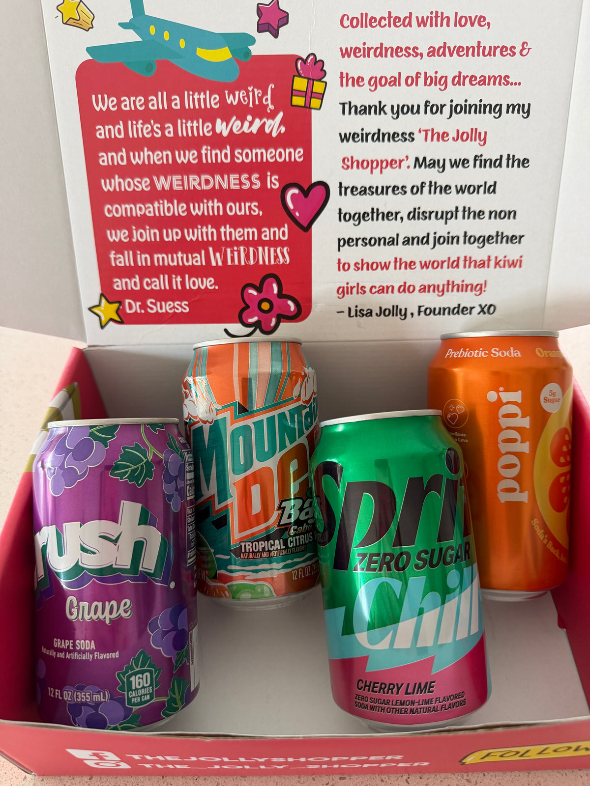Jolly Shopper USA Drinks Box