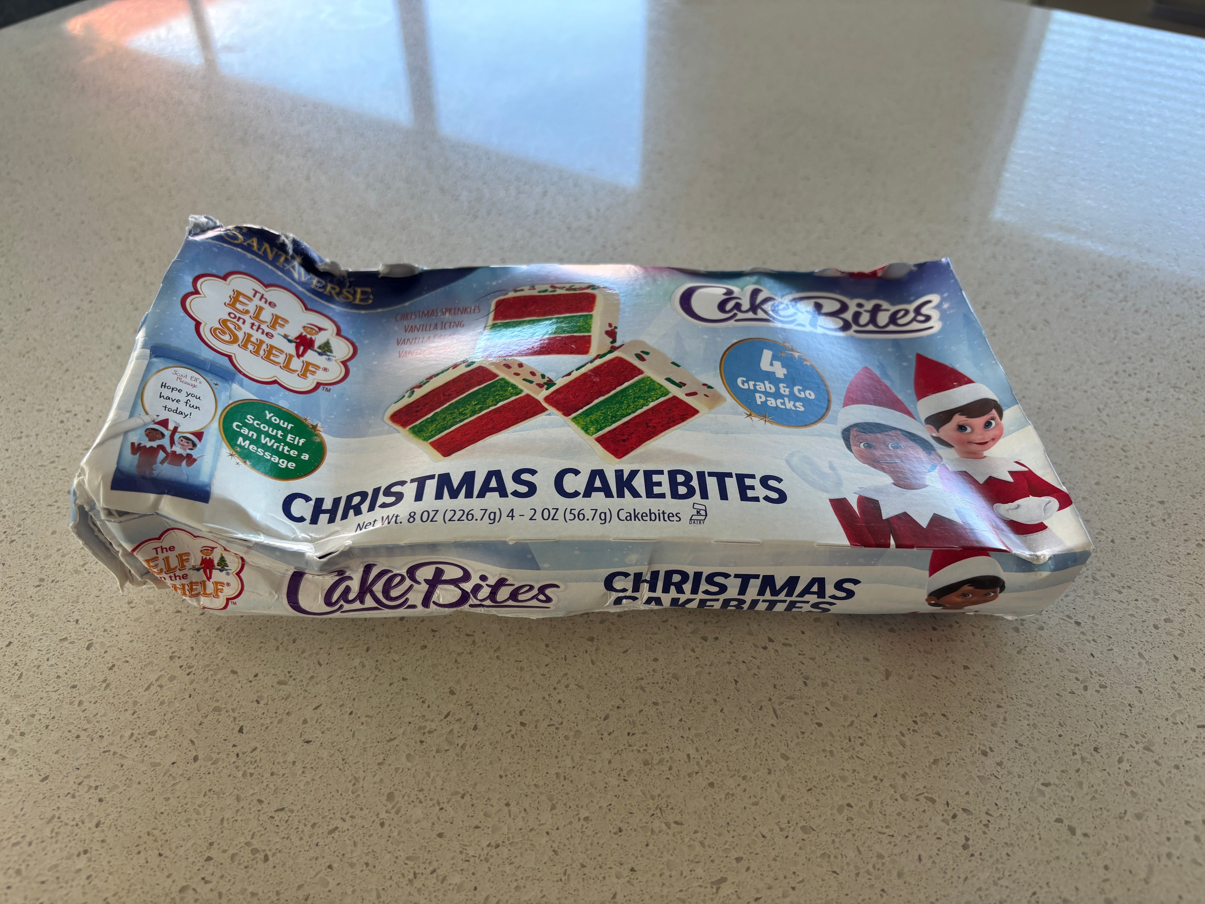 ** Damaged Packaging ** Elf On The Shelf Cake Bites