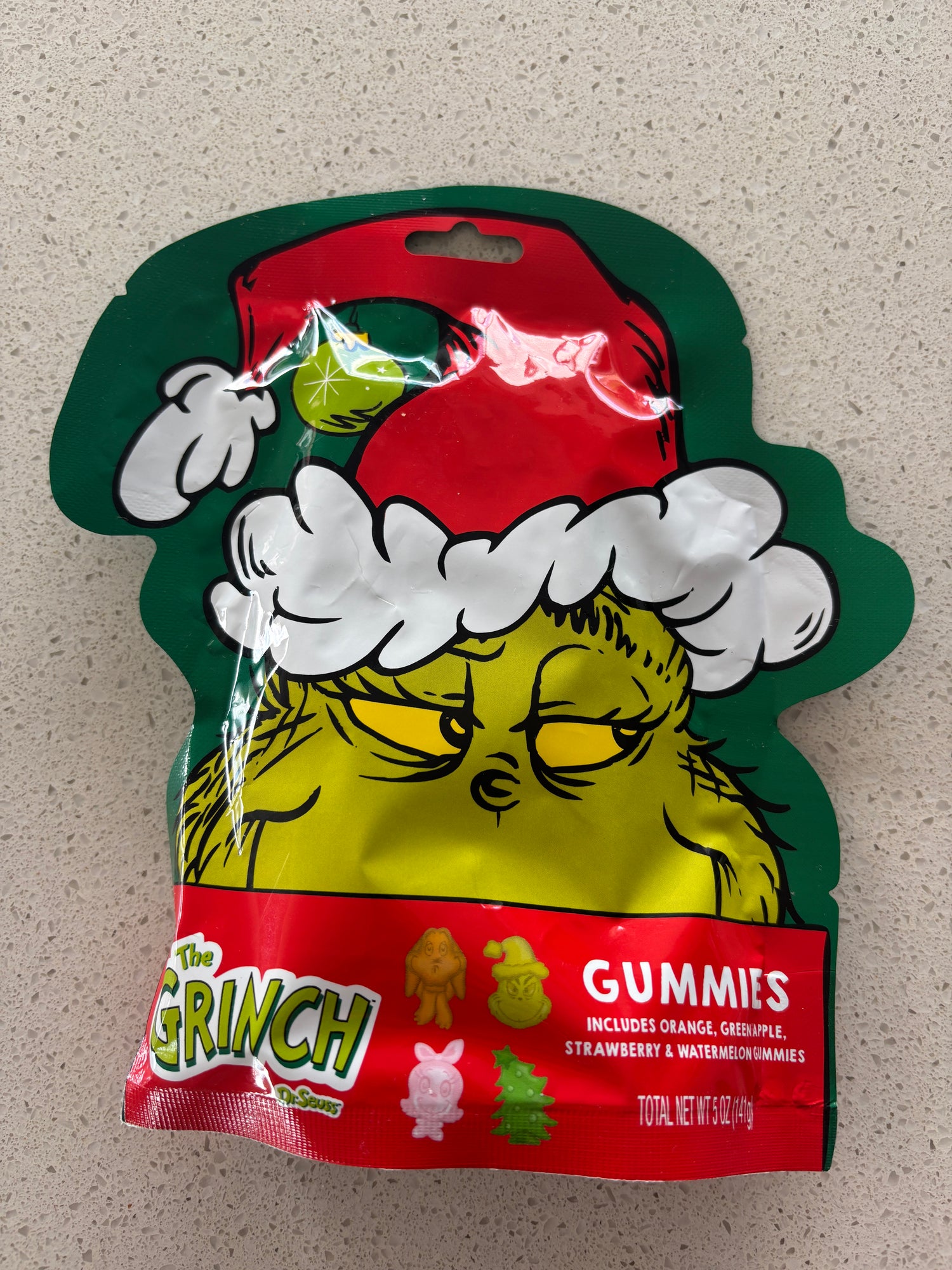 The Grinch Gummies - Orange, Green Apple, Strawberry &amp; Watermelon