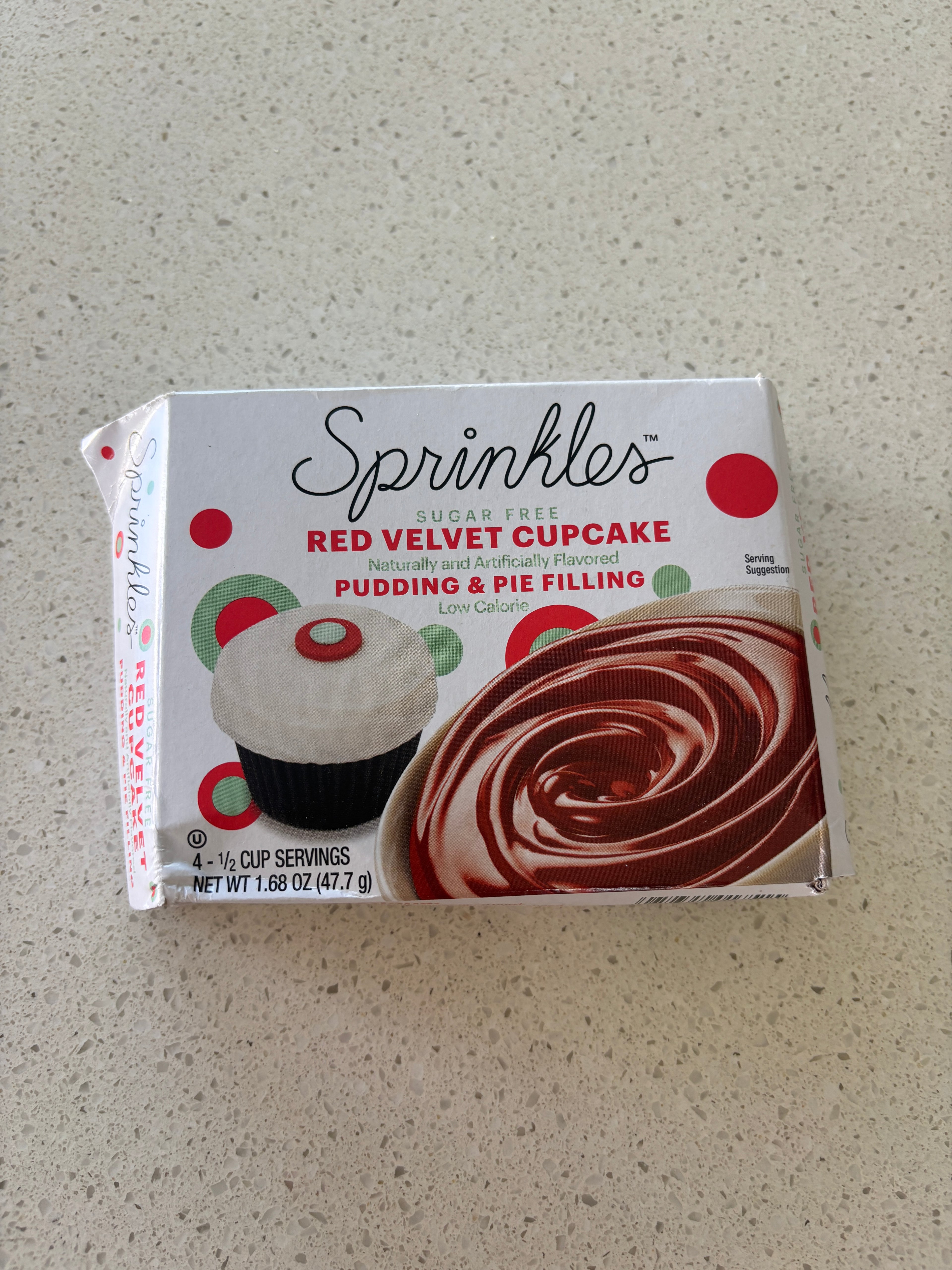 *** Damaged *** Sprinkles Sugar Free Red Velvet Pudding &amp; Pie Filling