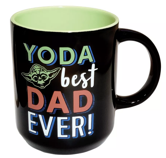 Star Wars &quot;Yoda Best Dad Ever&quot; Black Ceramic Mug, 16 Oz