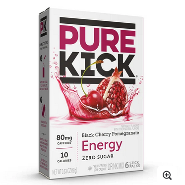 Pure Kick Energy Drink Mix, Black Cherry Pomegranate