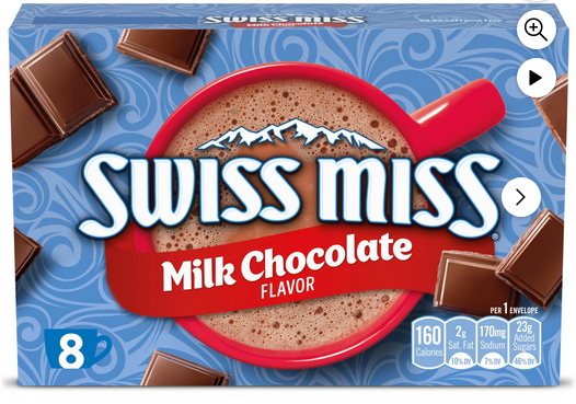 Swiss Miss Milk Chocolate Flavored Hot Cocoa Mix, 8 Count Hot Cocoa Mix Packets