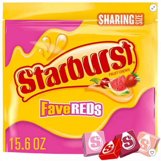 Starburst FaveREDs Sharing Size Candy Fruit Chews - 15.6oz