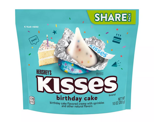 Hershey's Birthday Cake Kisses Share Size - 10oz
