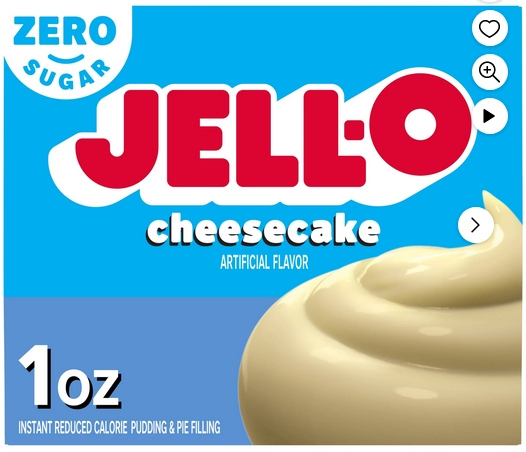 Jell-O Cheesecake Sugar Free Fat Free Instant Pudding Mix & Pie Filling