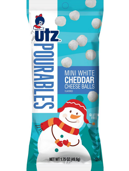 Utz Christmas White Cheddar Mini Cheeseballs - 1.75oz