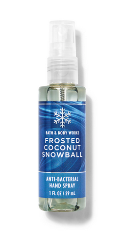 Frosted Coconut Snowball Hand Sanitizer Spray