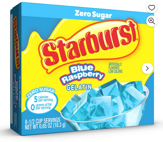Starburst Sugar-Free Blue Raspberry Gelatin Mix