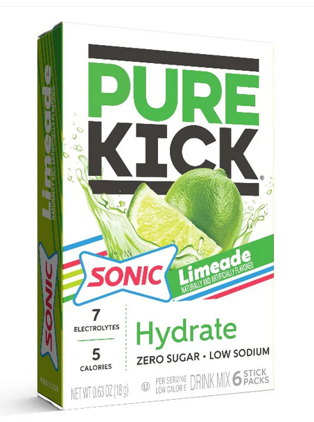 Pure Kick Sonic Limeade Hydration Drink Mix 6ct